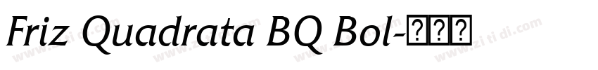 Friz Quadrata BQ Bol字体转换